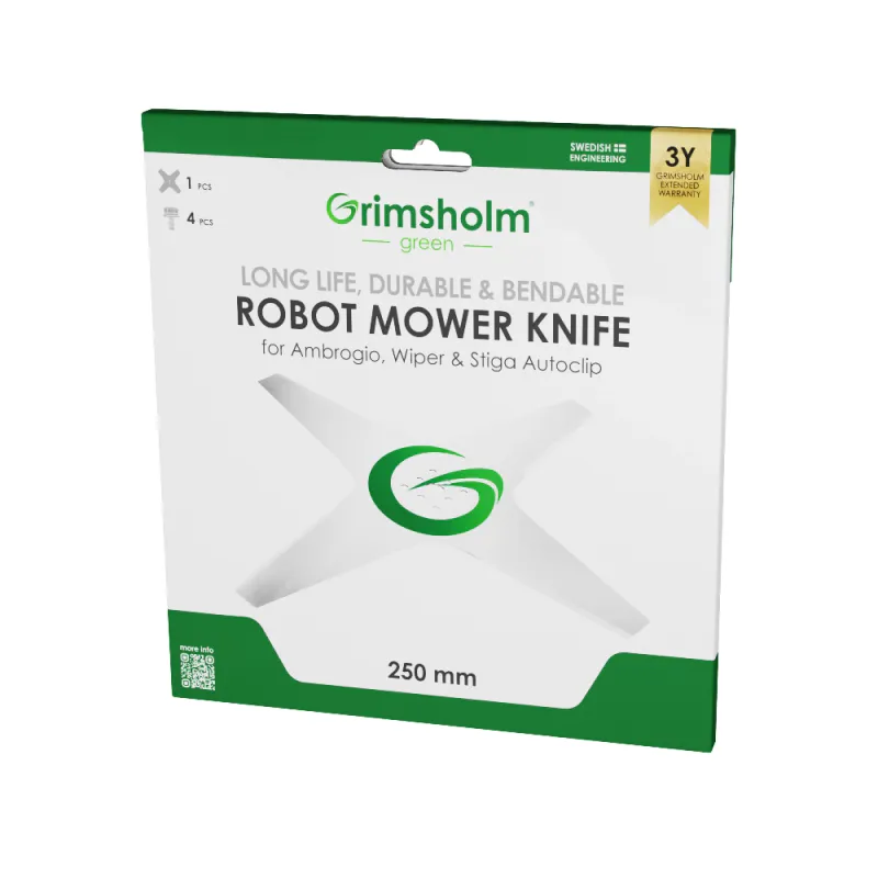 Grimsholm kniv til Stiga Autoclip Ambrogio og Wiper 25 cm